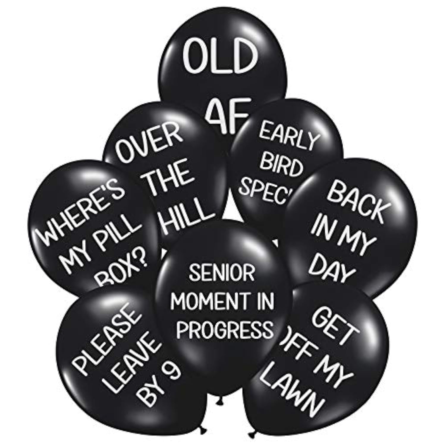 Funny Abusive Balloons | Fun Decoration For Adult Birthday Party | 8 Pack With Different Phrases (8 Pack)