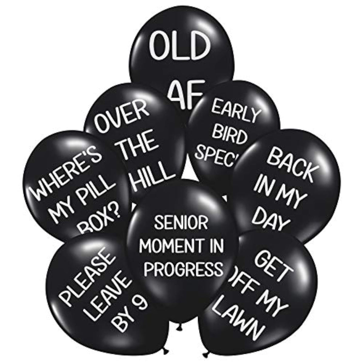 8-Pack Funny Balloons – Hilarious Adult Birthday Party Decor with Bold Phrases