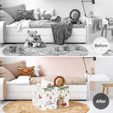 Christmas Pet Baby Laundry Hamper Snowflake Kid Storage Basket Boy Girl Gift Toy Box Collapsible Clothes Organizer Nursery Bin For Bedroom,Cat,40 * 30 * 30 Cm