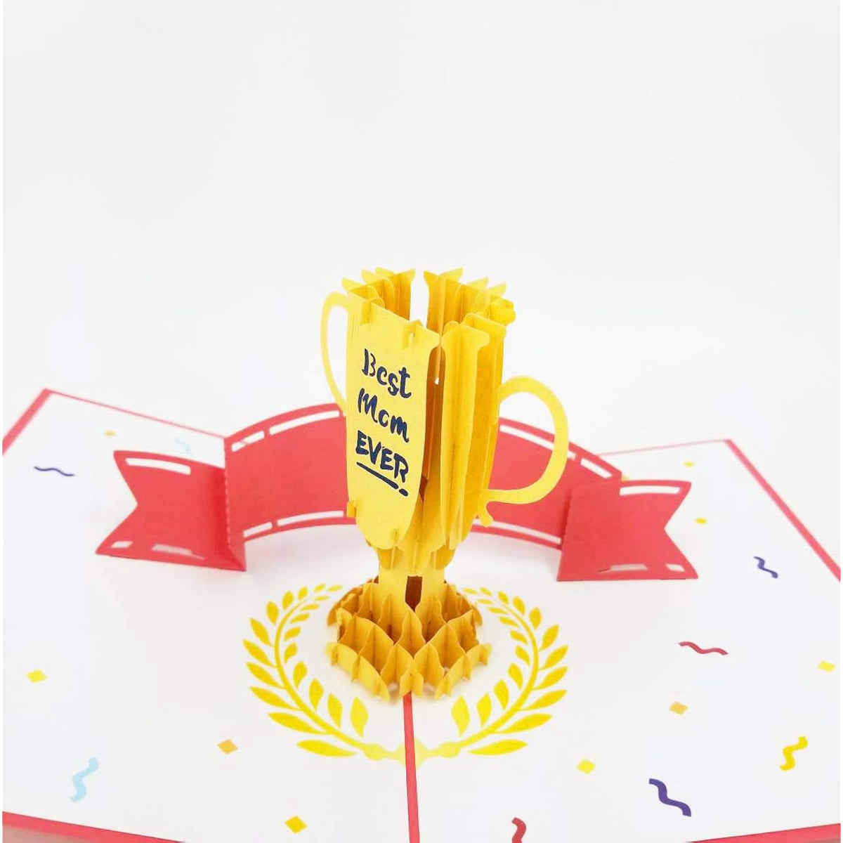 Best Mom Ever 3D Pop Up Greeting Card - Mother'S Day, Mom'S Day And Mother'S Birthday Greeting Card (Best Mom Award Pop Up Card)