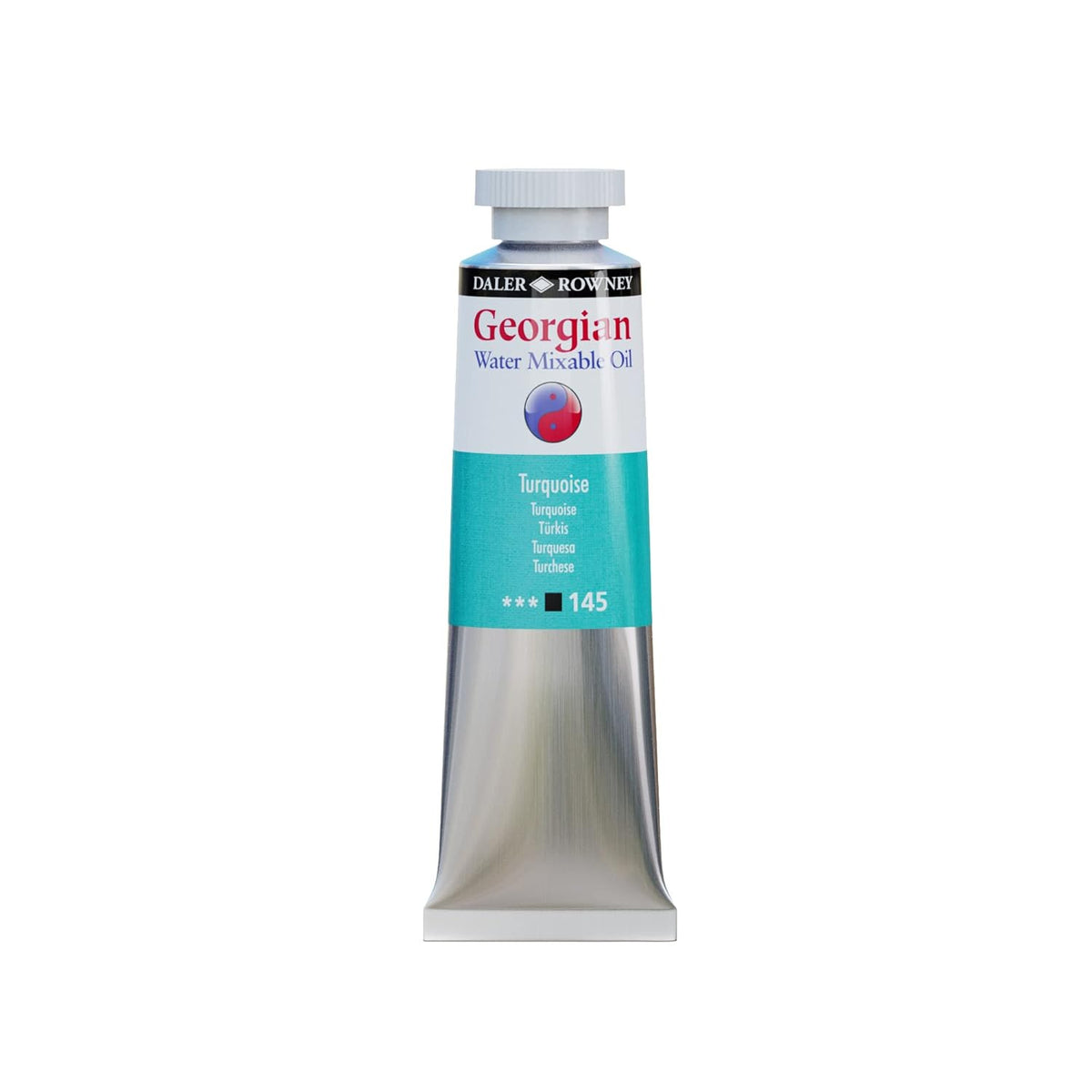 Daler-Rowney Georgian Water Mixable Oil Paint Turquoise 37Ml Tube - Art Paints For Canvas Paper And More - Oil Painting Supplies For Artists And Students - Artist Oil Paint For Any Skill Set, 1 Count (Pack Of 1)