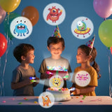 32Pcs Finger Lights Monster Party Favors Decorations, Glow In The Dark Light Up Party Supplies Monster Toys Gifts Bulk For Kids 3 4 5 8 Boys Girls Birthday Goodie Bags Stuffers Classroom Prizes