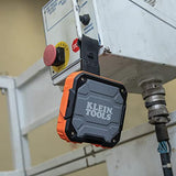 KLEIN TOOLS AEPJS2 Bluetooth Speaker with Magnetic Strip and Hook, Rechargeable, Wireless and Aux Capable, Hands Free Capable, 10 Hr Run Time, IP54