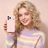 Cute Polka Dot Slim Shockproof Case for iPhone 17 Pro, Pink