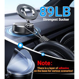 For Magsafe Car Mount?Strongest Suction?Nano Gel Suction Cup Vacuum Magnetic Phone Holder For Car Dash?Strongest Magnetic?Suction Cup Cell Phone Holders For Your Car For Iphone 16 15 14 13 12