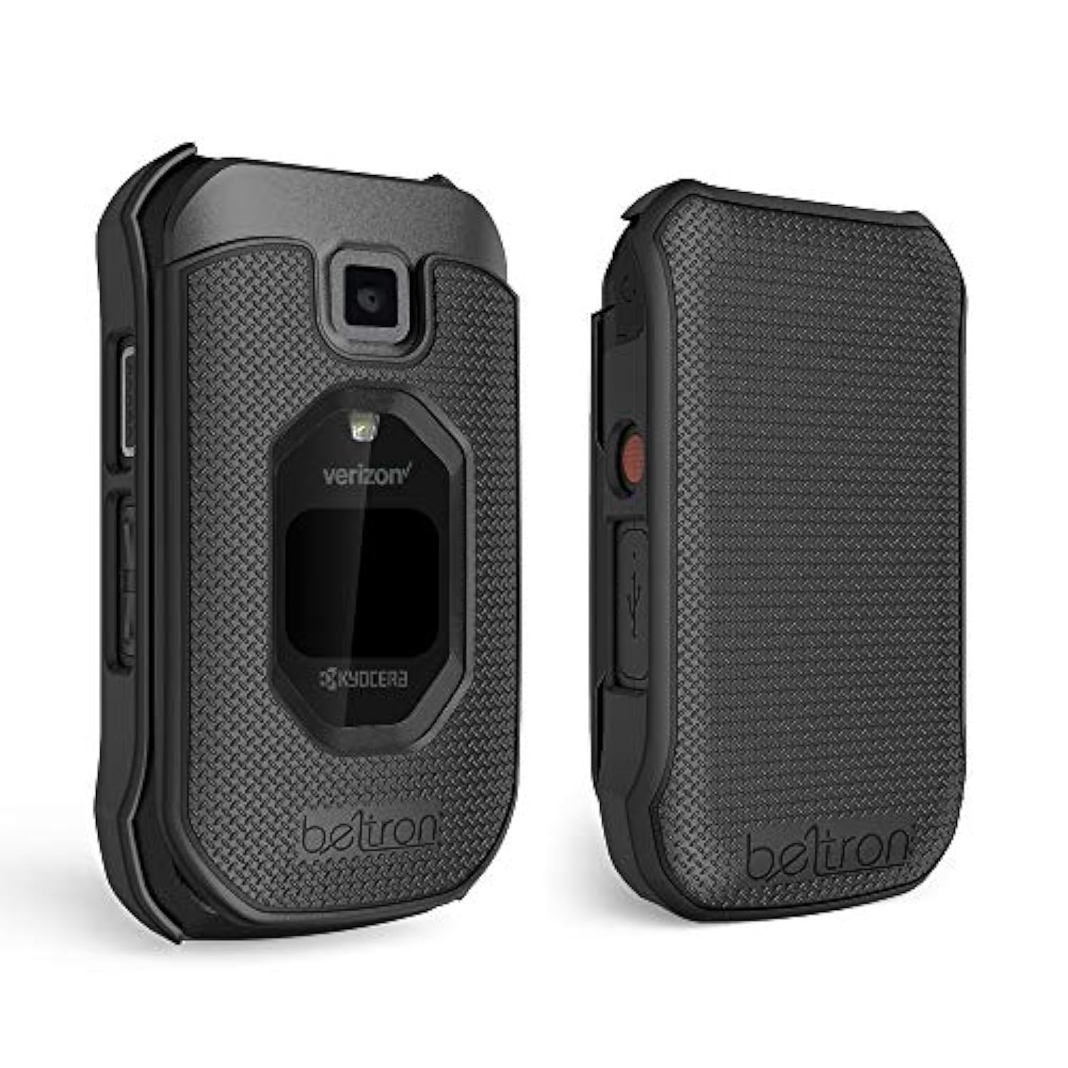 Case With Belt Clip For Kyocera Duraxv Extreme E4810, Extreme+ E4811 (Verizon) Protective Snap On Cover & Rotating Belt Clip Holster Combo (Industrial Strength)