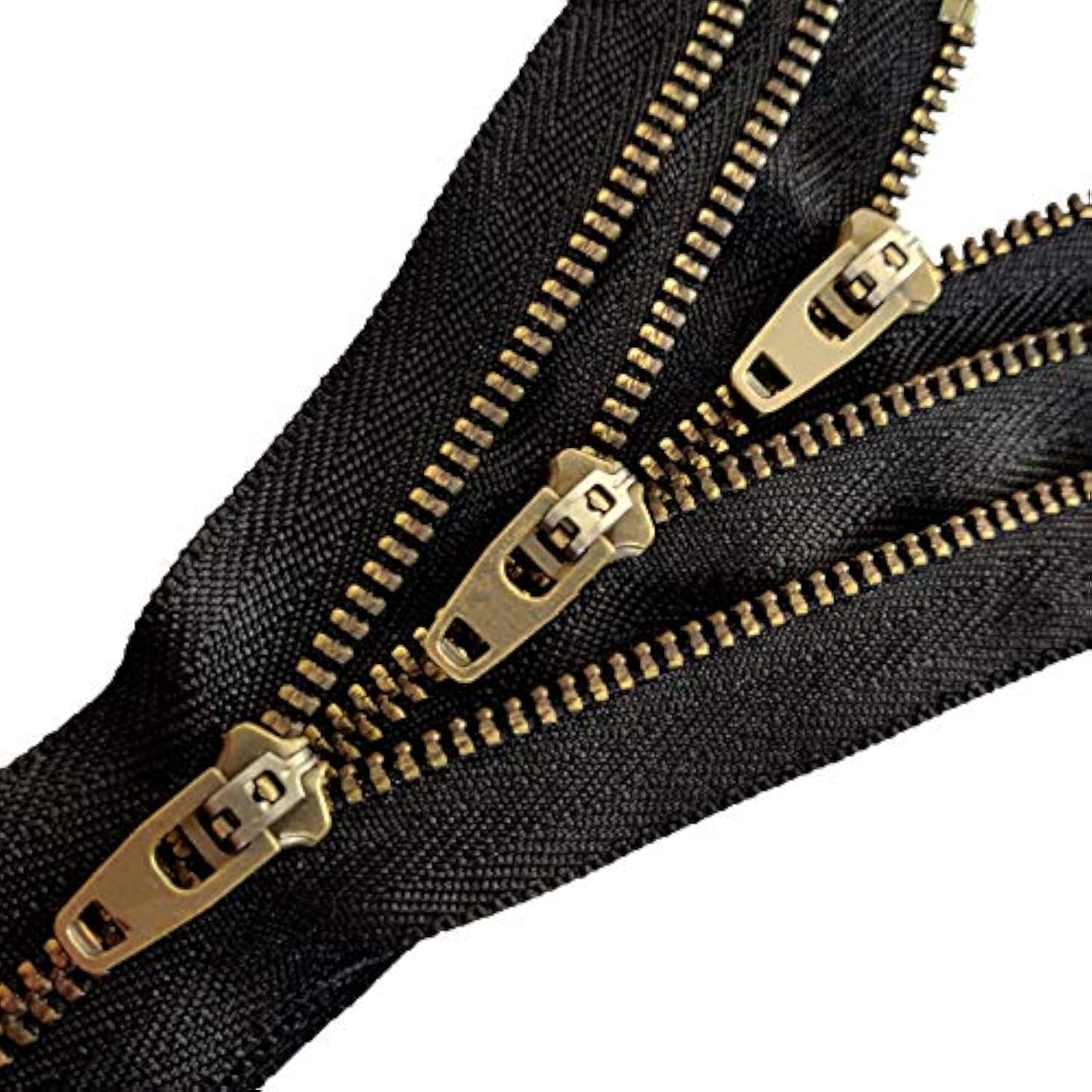 4 Inch Metal Zipper #5 | Antique Color | 5 Pcs/Pack