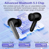 Wireless Earbuds for Google Pixel Buds Pro/10 Pro XL/9a/8/7,5.3 Black Bluetooth Headphones in-Ear with Stereo Bass Ear Buds ENC Noise Cancelling