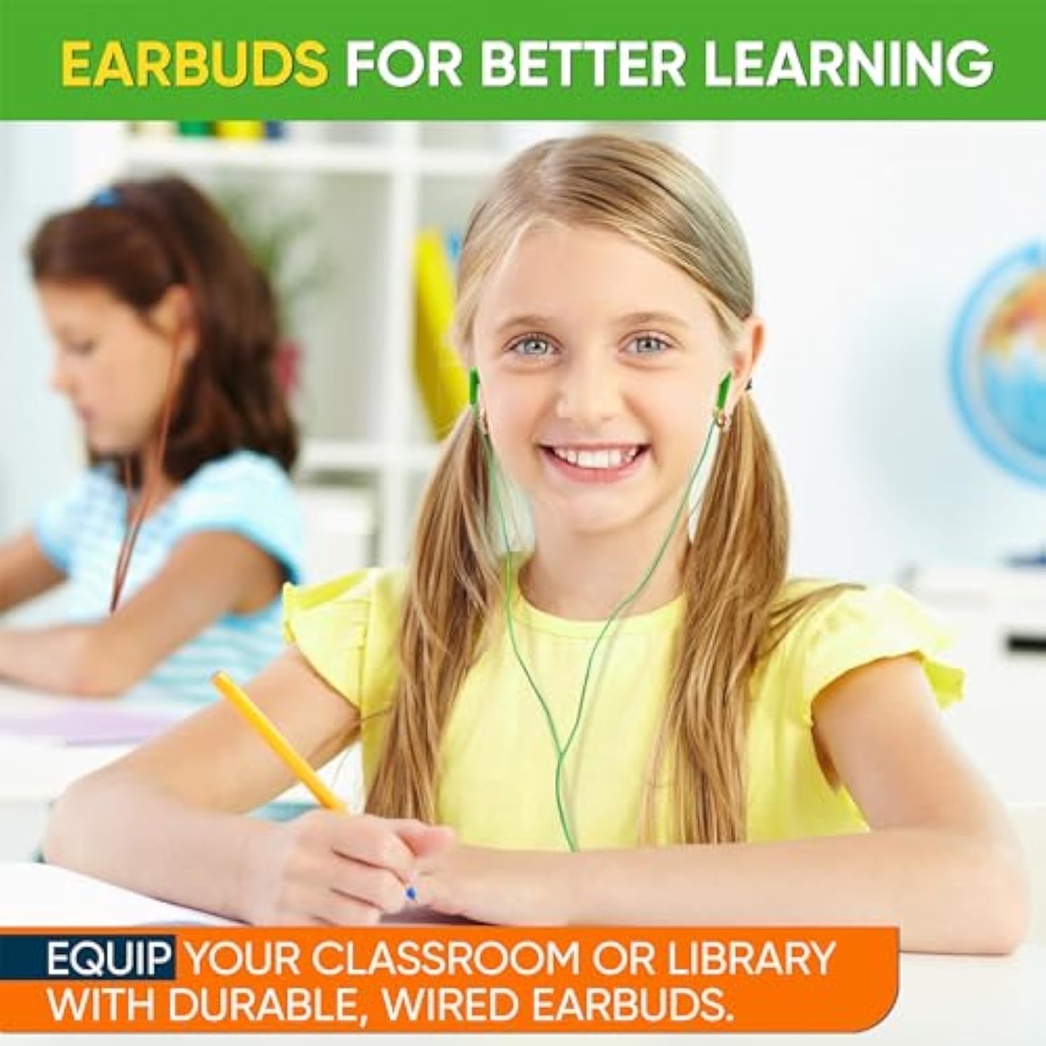 10 Pack Bulk Wired Earbuds, In Ear Headphones With 3.5Mm Jack, 4Ft Tangle Free Cable, Comfortable Fit, Affordable And Cost Effective, Ideal For School Classroom Testing Students Events Groups, Mix