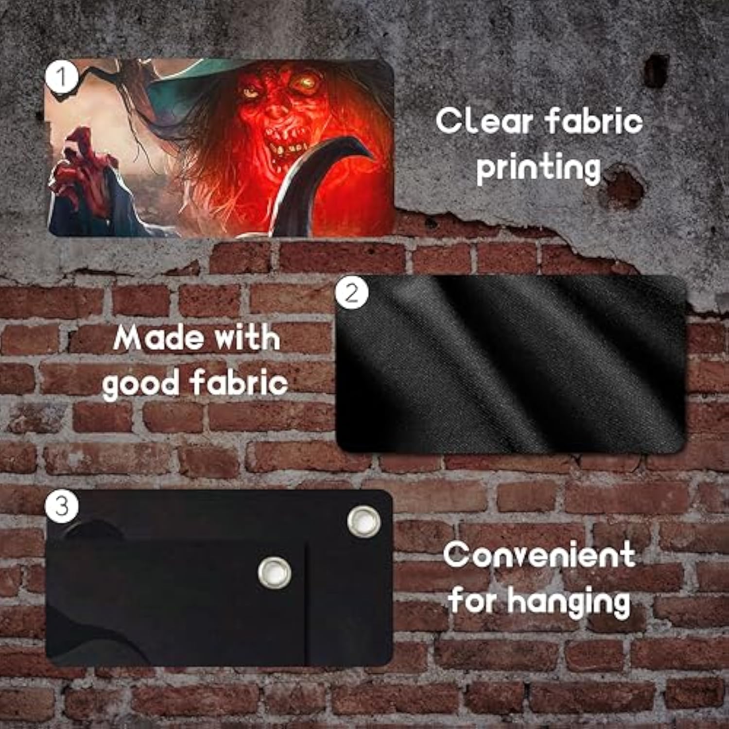 Halloween Backdrop Banner 71x43 Inch Pumpkin Wall Photo Booth Decor Indoor Outdoor