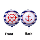 101Pcs Dark Blue Nautical Anchor Balloon Garland for Sailor Theme Party Decor