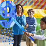 16 Inch Blue Pinata Set With Hawaii Pattern Number 8 Piñata, Blindfold, Stick And Confetti For Boys Girls 8Th Birthday Party Decorations (8-Hawaii Pattern Piñata)