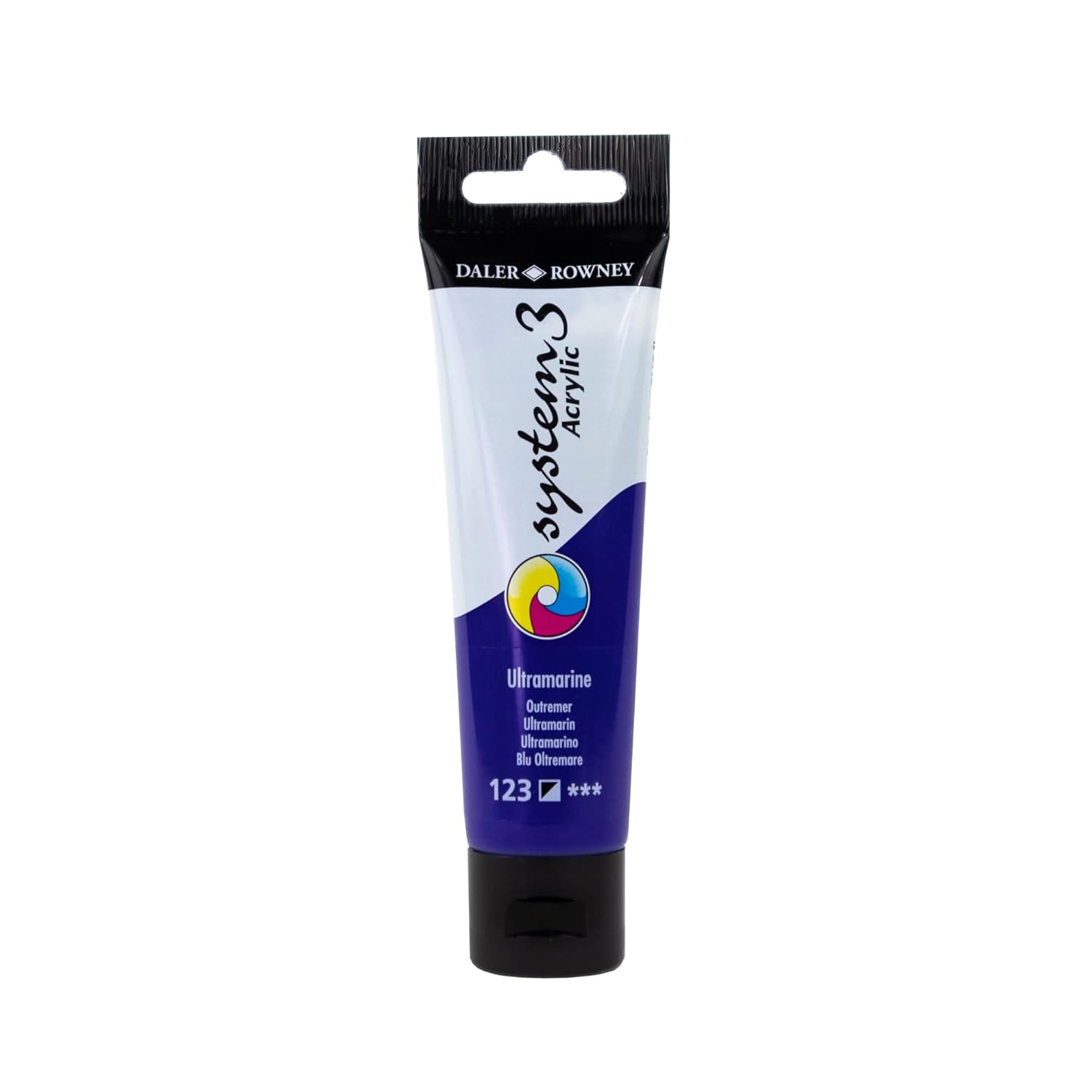 System3 Acrylic Paint, Plastic Tube, 2Oz - 59 Ml, Ultramarine Blue
