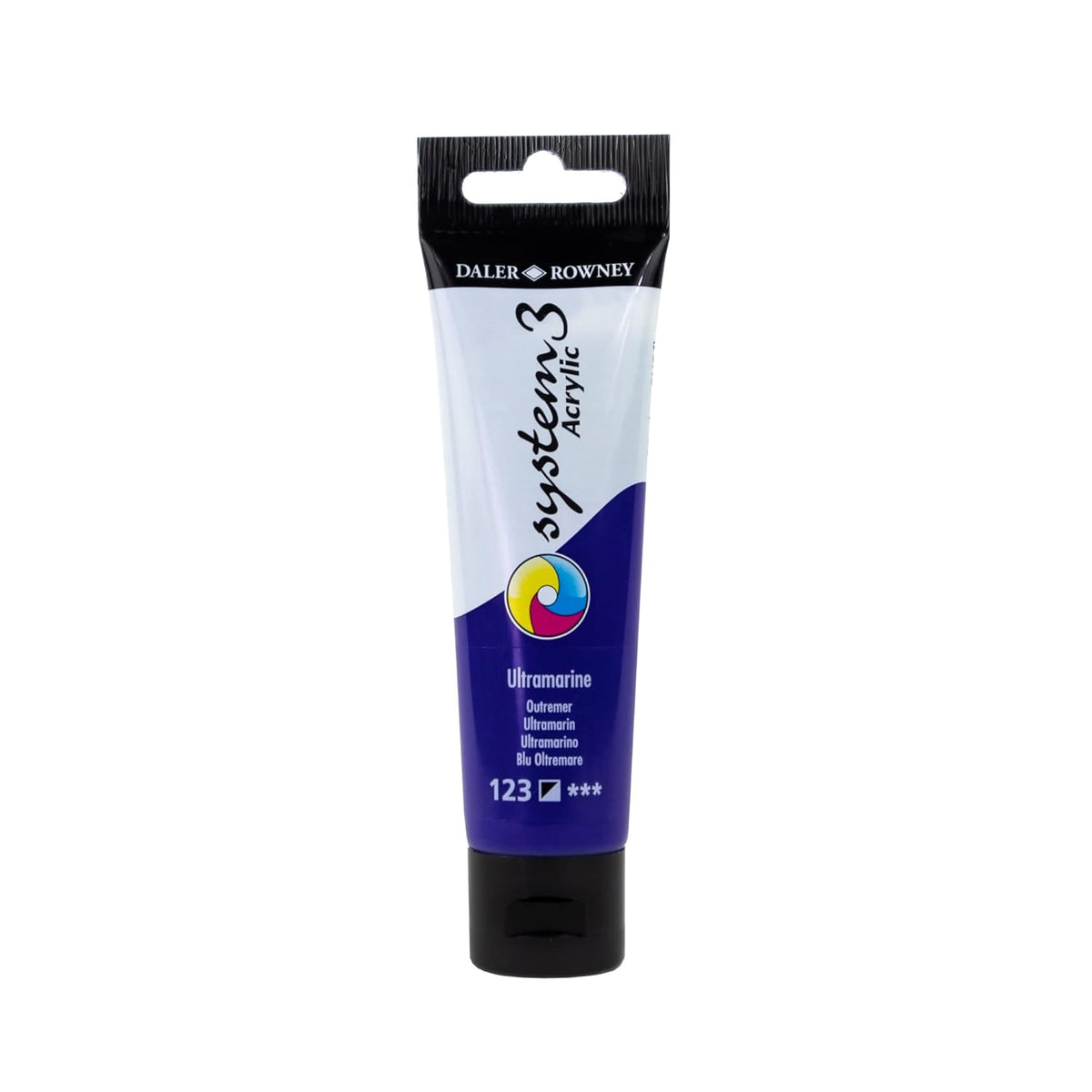 System3 Acrylic Paint, Plastic Tube, 2Oz - 59 Ml, Ultramarine Blue
