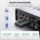 MB-1 Wireless XLR Bluetooth Receiver, 15-Hour Battery Life, BT 5.3, High-Fidelity Audio, Mono/Stereo Mode, 150ft Range, Bluetooth Adapter for