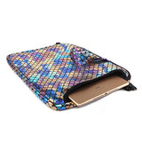 15.6-Inch Laptop Shoulder Carrying Bag Case Sleeve For 14" 15" 15.6 Inch Macbook/Notebook/Ultrabook/Chromebook, Mermaid Scale (Colorful)