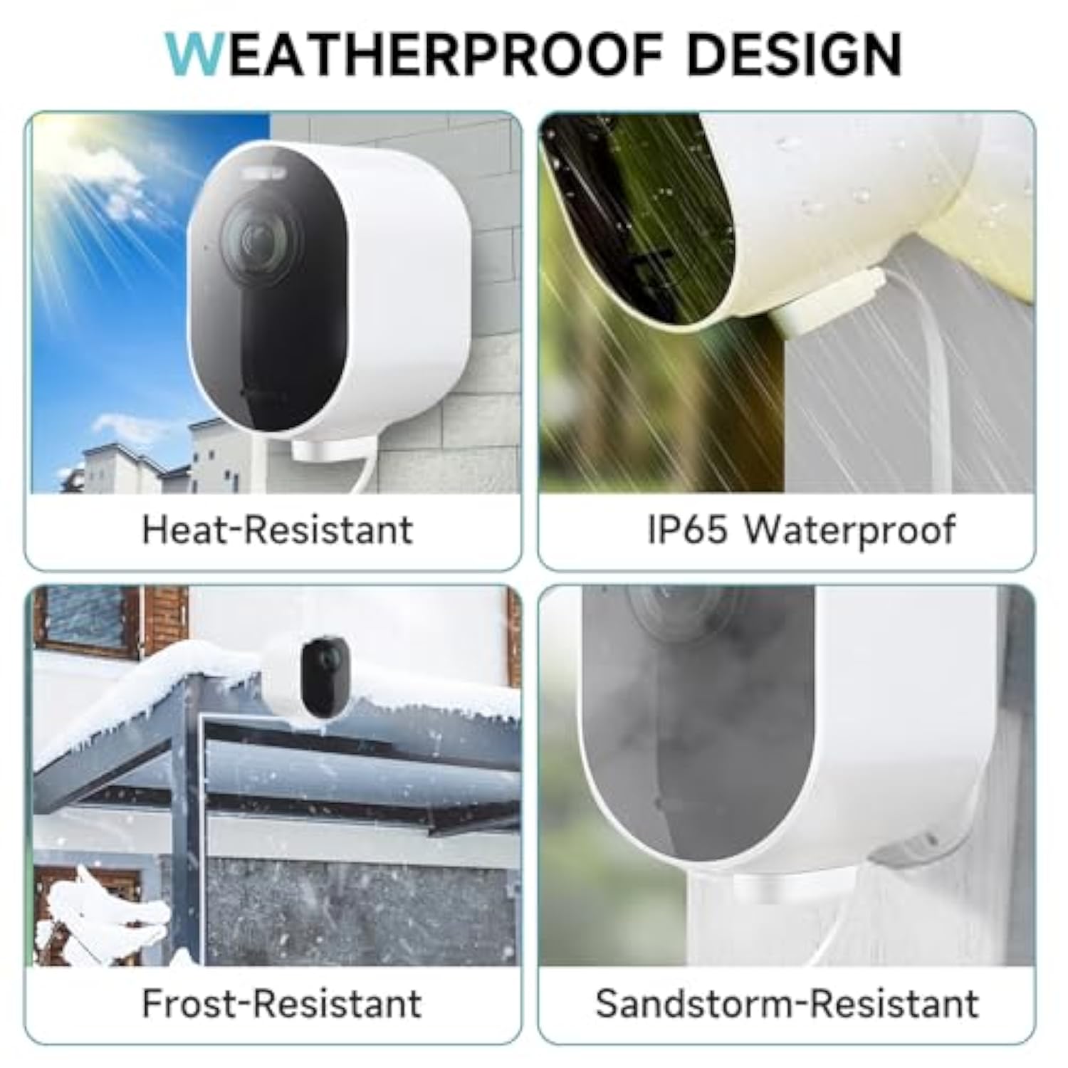 Arlo 2 Pack 10Ft Magnetic Charging Cable - Compatible With Arlo Pro 5S 2K, 4, 3, Ultra 2, Ultra, Go 2 Security Cameras - Weather Resistant Connector Power Adapter