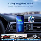 Magnetic Wireless Car Charger, 15W Fast Charging For Magsafe Car Charger Mount, Compatible With Iphone 14/13/12 Series And Magsafe/Magnetic Cases, Air Vent Clip (With 20W Pd Qc3.0 Car Charger)