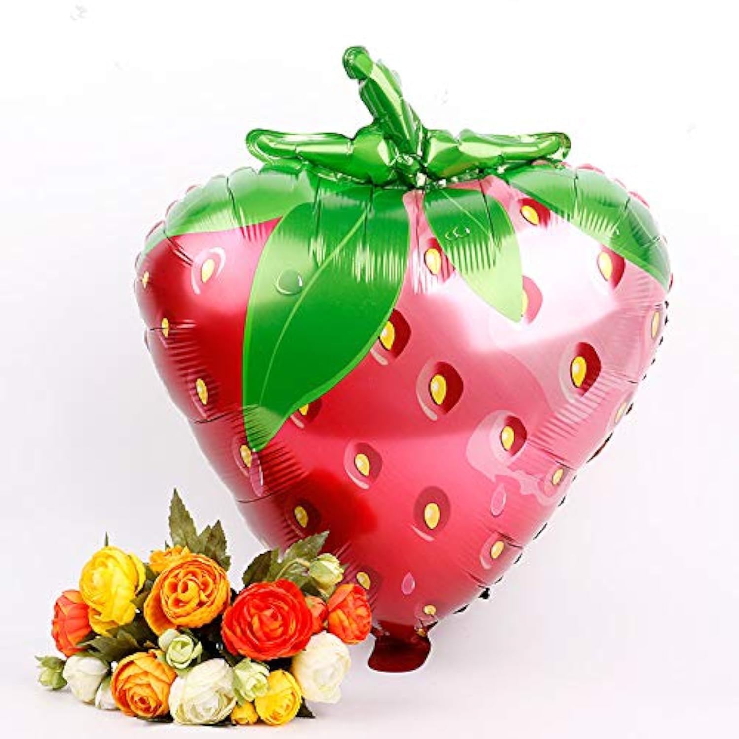 Strawberry Foil Balloons: 28" Party Decorations, Set of 5