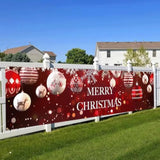 Merry Christmas Banner Christmas Backdrop 78 X 17 Inch Christmas Banner Decorations Christmas Ornament Outdoor Banner For Holiday Decorations Fence Cover Yard Sign Background Photography