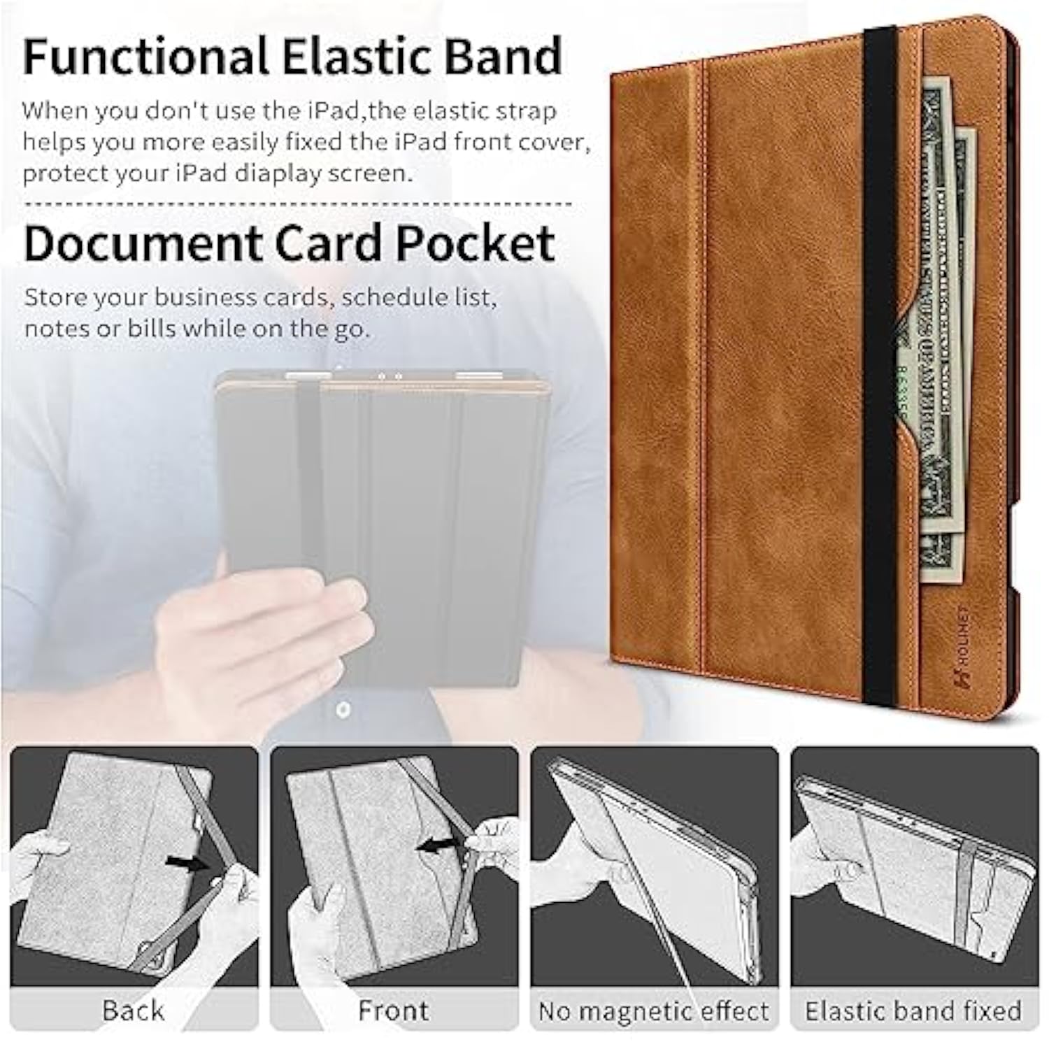 Holimet Ipad Pro 12.9 Case 2022 6Th/5Th/4Th/3Rd Generation Case 2021 2020 2018