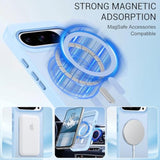 Magnetic For Google Pixel 10 Case/Pixel 10 Pro Case, [Compatible With Magsafe] [Translucent Matte] Slim Fit Shockproof Women Men Protective Case Cover For Google Pixel 10/10 Pro,Light Blue