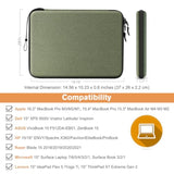 Hard Laptop Sleeve Case For 15.3 Inch Macbook Air M4 M3 M2 2025 2024, 16.2 Inch Macbook Pro M4/M3/M2/M1 Pro/Max A2991 A2780 A2485 A2141, Waterproof Case For Surface Laptop/Book, Olive