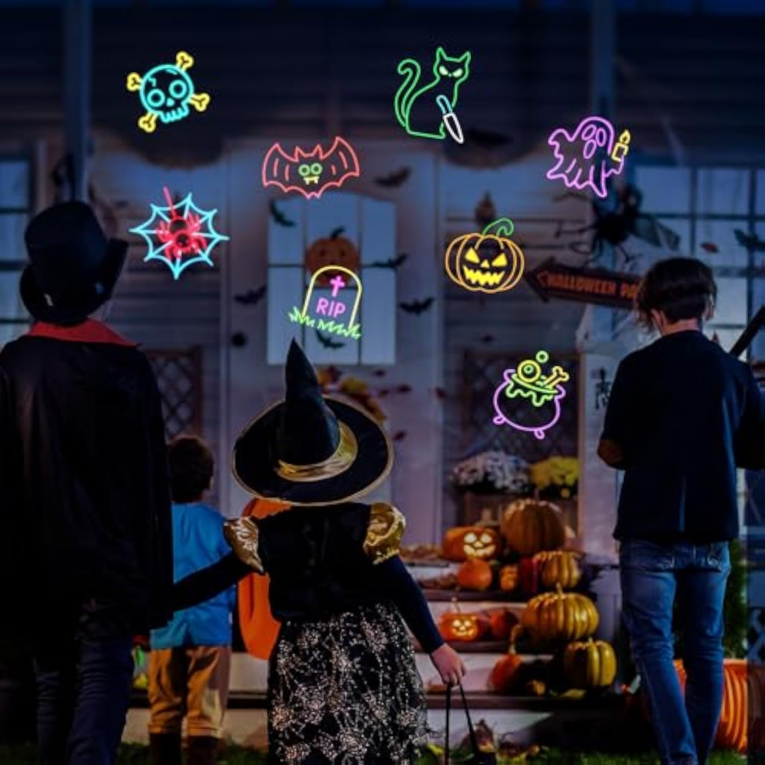 Halloween Party Favors 40Pcs Light Up Halloween Toys In Bulk Finger Light For Kids Halloween Goodie Bag Fillers Basket Stuffers Trick Or Treat Gifts Classroom Prizes