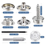 323 Piece Canvas Snap Kit, Marine Grade Stainless Steel (Caps, Sockets