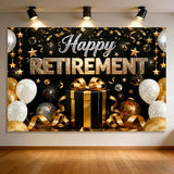 72x43 Inch Retirement Party Decorations Happy Retirement Backdrop