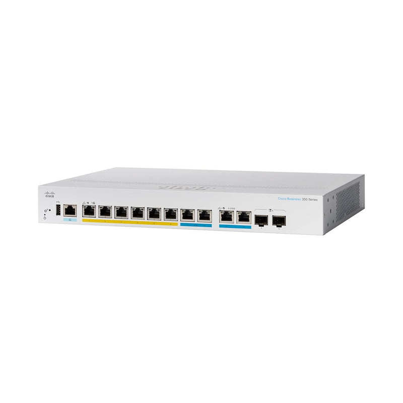 Cisco Business Cbs350-8Mgp-2X Managed Switch | 2 Port 2.5Ge | 6 Port Ge | Poe