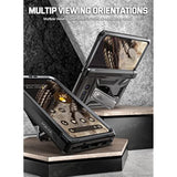 Spartan Military Grade Drop Tested Case With Built-In Screen Protector For Google Pixel Fold 5G - Metallic Gun Metal