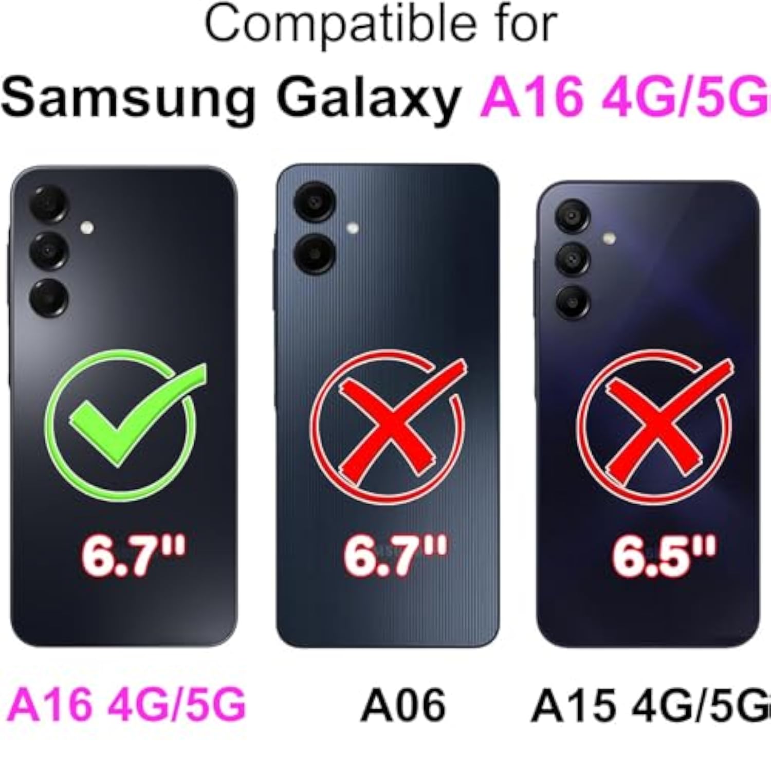 For Samsung Galaxy A16 5G Wallet Case, Flip Folio Cover With Stand Feature For Women Men, Pu Leather Phone Case Fit For Samsung Galaxy A16 5G [Rose Gold]