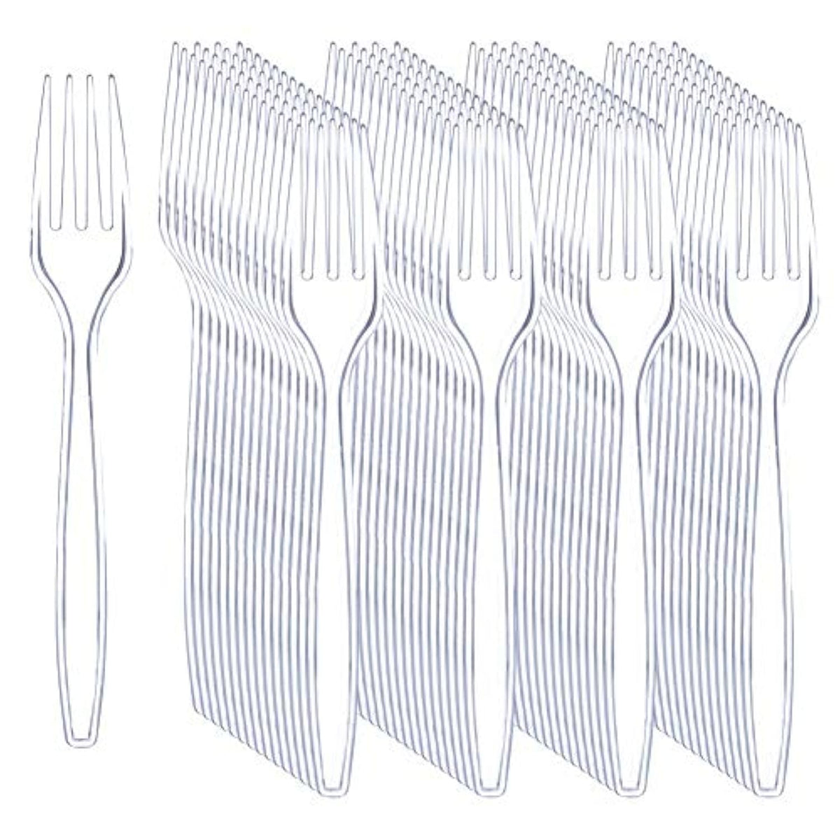 360Pcs Clear Plastic Forks -Disposable Plastic Forks Bpa-Free, 6.7-Inch Heavy Duty Clear Disposable Cutlery, Suitable For Parties And Restaurants, Perfection At The Tip Of Your Fork