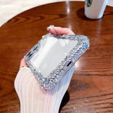 Designer Compatible With Iphone 14 Pro Max Bling Clear Case For Women,Cute Glitter Phone Case With Sparkle Rhinestone Diamond Camera Protection?Airbag Anti-Fall Crystal Hard Cover For Girl