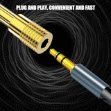 Gold Plated 1/4 To 3.5Mm Adapter, 6.35Mm (1/4 Inch) Male To 3.5Mm (1/8 Inch) Female Stereo Audio Adapter For Aux Cable, Guitar Amplifier, Headphone - 3 Pack
