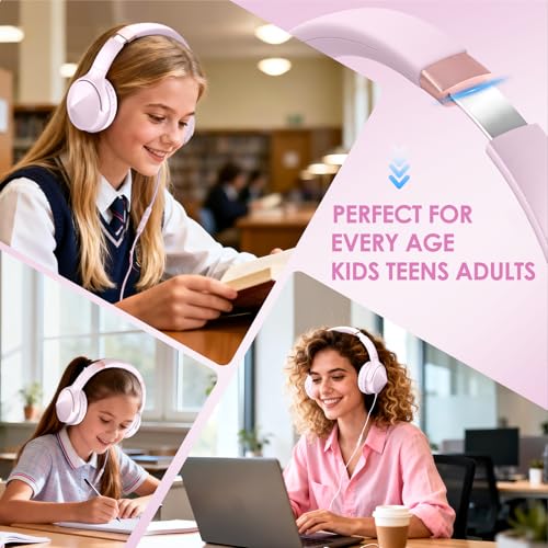 USB C Over Ear Headphones Wired, USB C Wired Headphones with Microphone, Volume Control, HD Stereo Sound, Foldable & Lightweight USB Type C Headphone