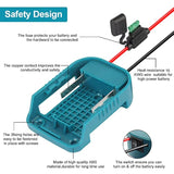 2 Pack Power Wheel Adapter With Fuse & Switch, Battery Adapter For Makita 18V Lithium Battery,Power Convertor For Dly Ride On Truck,Rc Toys,Robotics And Work Lights (Blue)