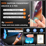 2 Pack Gradient Color Privacy Screen Protector For Samsung Galaxy Note 20 Ultra 6.9 Inch, Anti-Spy Flexible Screen Protector, [Support Fingerprint Id] High Sensitivity, Case Friendly