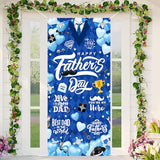 Happy Father's Day Door Cover Banner Fathers Day Door Decorations Father's Day Banner Decorations for Fathers Day Party Supplies 35.4 x 70.8 inch