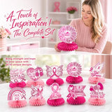 10Pcs Breast Cancer Awareness Honeycomb Centerpieces for Table