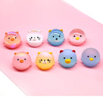 2Pcs Silicone Resin Molds For Jewelry Keychain Pendent Necklace, Cute Animal Orbs Piglet Chicken Bear Shape Ornaments Casting Molds For Uv Resin Crafts, Diy Jewelry Making (Mirror & Matt)