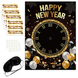 New Year 2026 Clock Game Party Activities Decorations Supplies