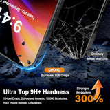 For Iphone 16 Screen Protector With Camera Lens Protector, [Military Grade Shatterproof], Top 9H+ Tempered Glass, Full Edge Coverage, Ultra Durable, With Easy Installation Tool [3+3 Pack]