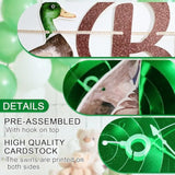 Duck Hunting Birthday Decor Set – Mallard Banner & Hanging Swirls (10-Pcs)