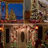Christmas Decorations Lights, 13.5Ft 20 Led Battery Christmas Light With Timer & 8 Modes, Christmas Ball Ornaments Light
