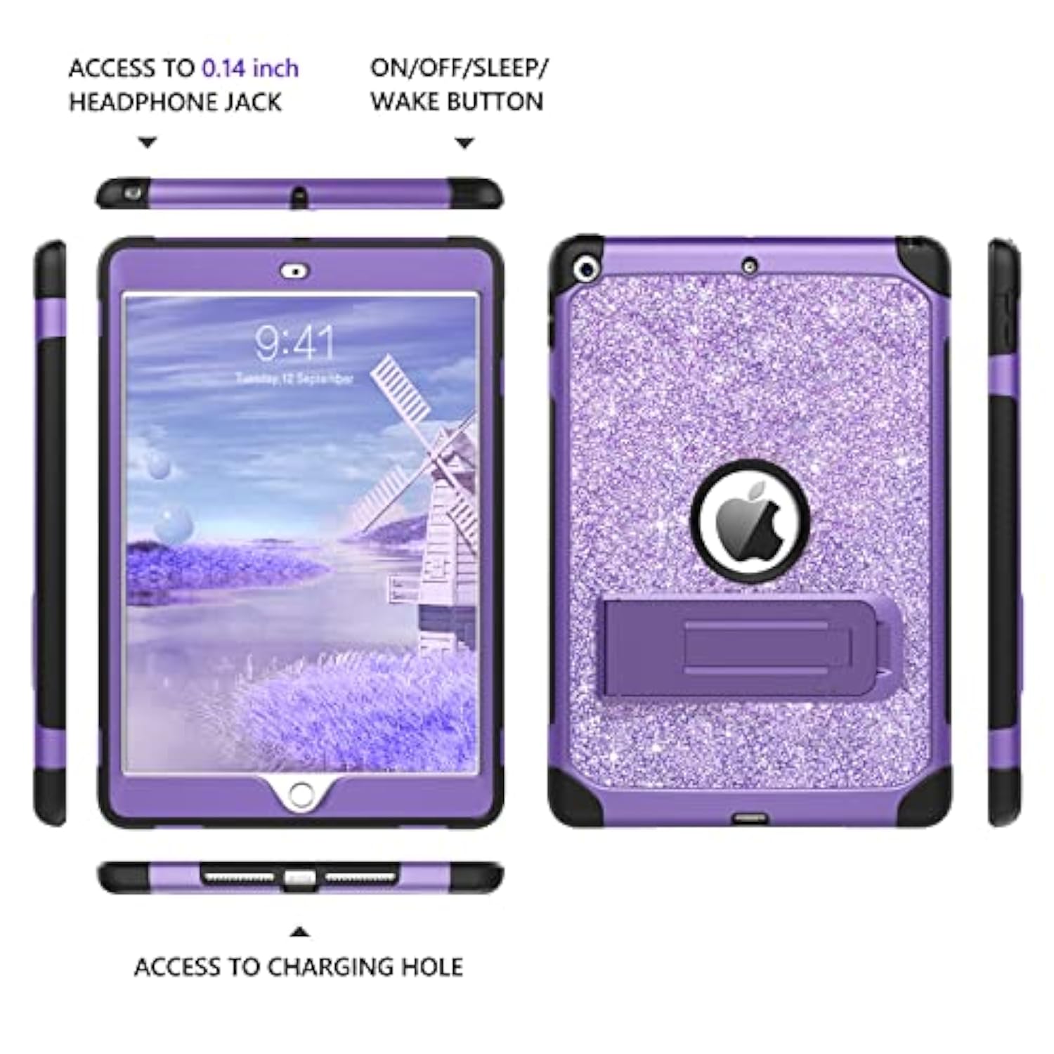Ipad 10.2 Inch Case, Ipad 9Th 8Th 7Th Generation Case Glitter Bling Sparkle Gi