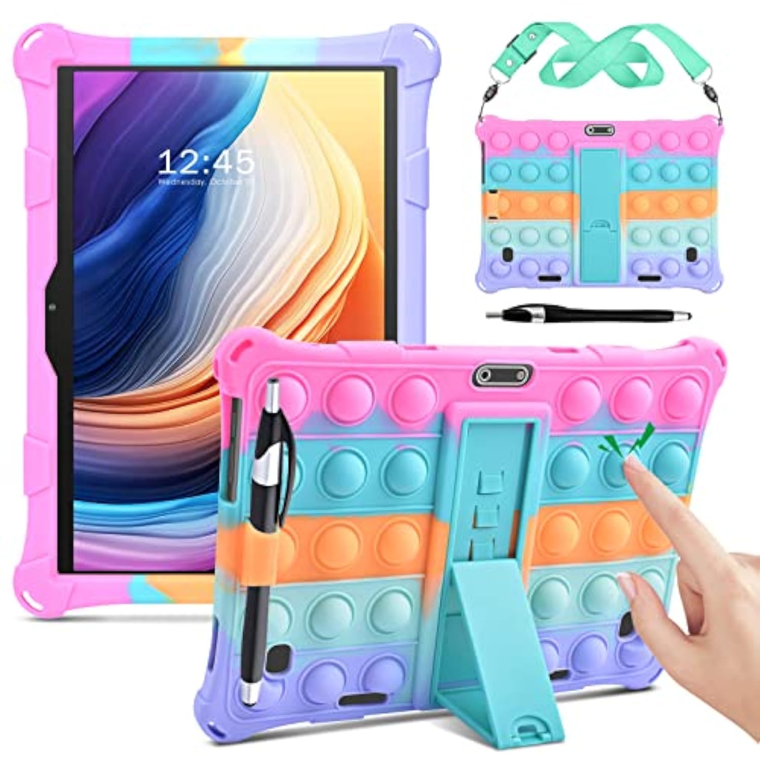 Silicone Case Compatible With Dragon Touch Notepad K10, 10 Inch Universal Tabl