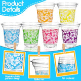 72 Pack Hawaiian Luau Party Decorations Cups -14Oz Disposable Tropical Party Cups For Hawaiian Luau Beach Theme Birthday Party Decorations