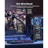 4K Displayport To Mini Hdmi Cable 6Ft, Dp To Mini Hdmi Male Video Uhd 1440P/2K